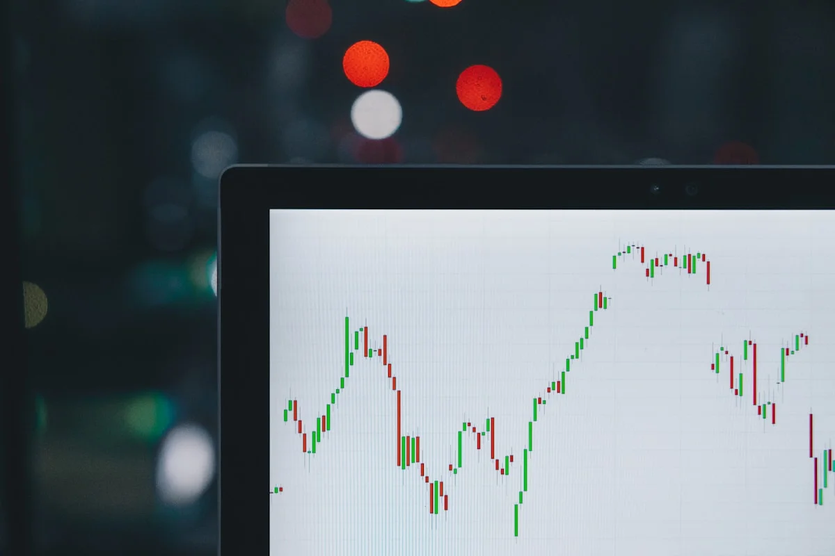 Crypto chart showing intraday volatility spikes that affect trailing drawdown calculations