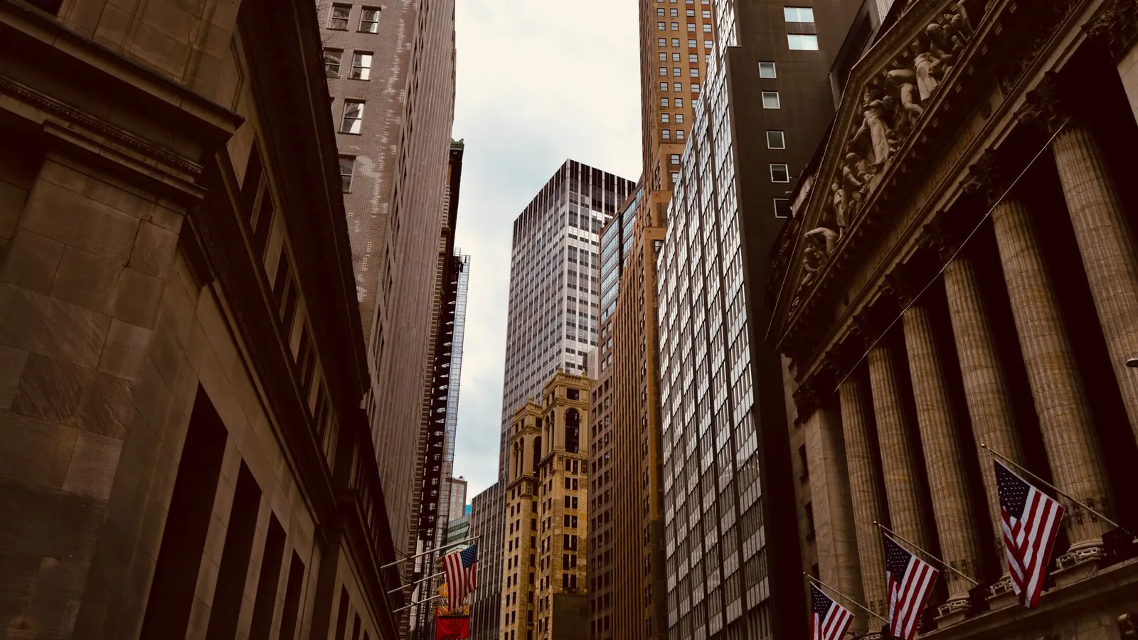 The New York Stock Exchange building on Wall Street