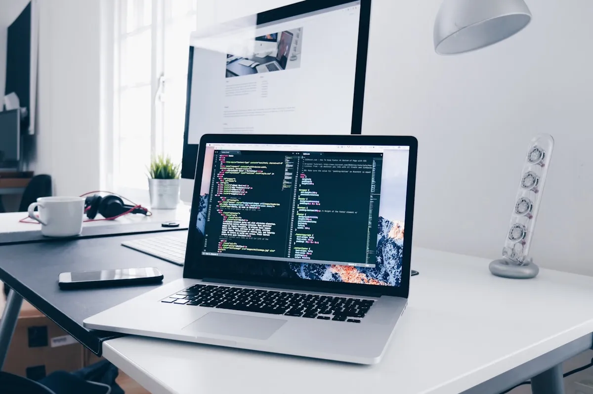 Trader reviewing instant funding prop firm terms on a laptop before committing